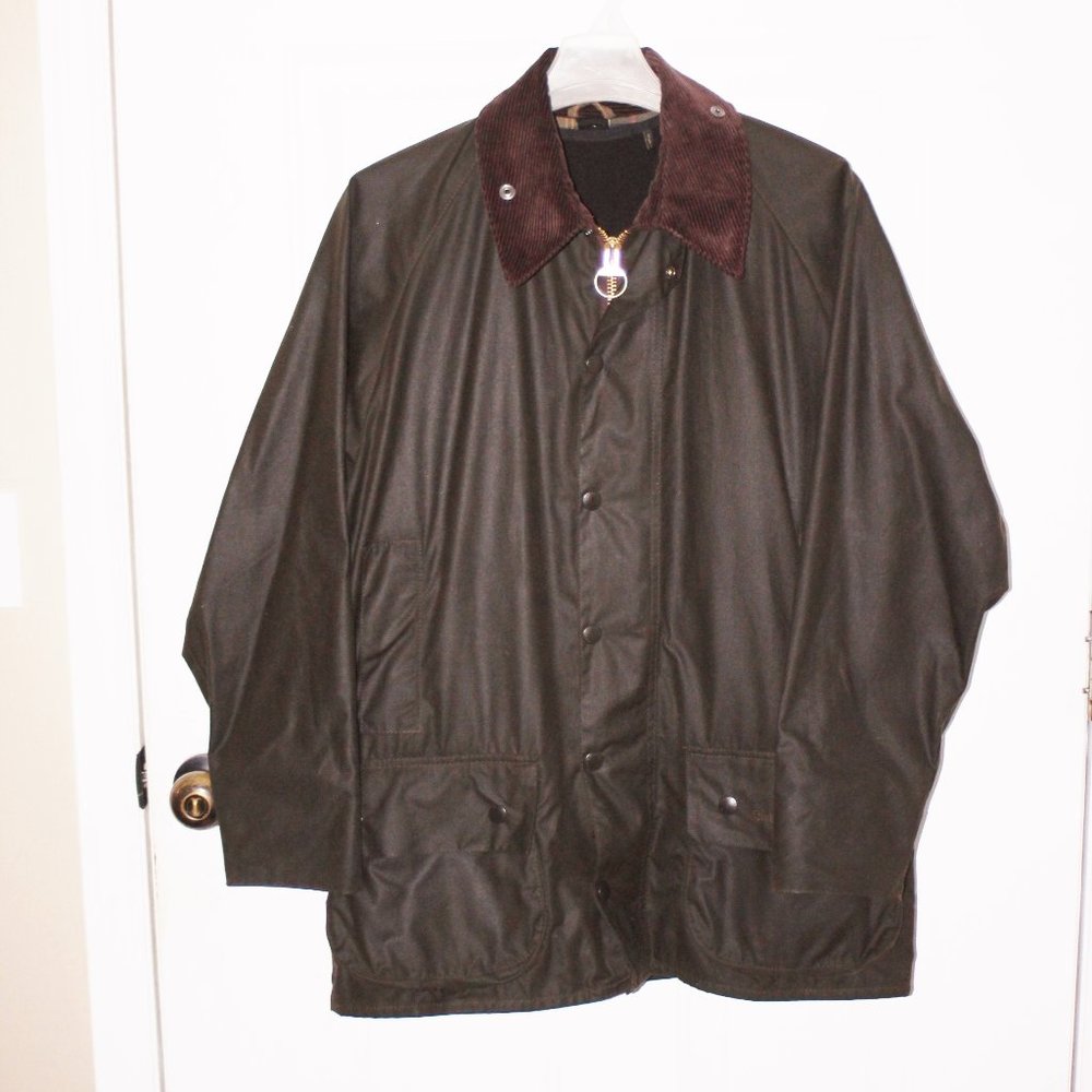 Barbour waxed classic Beaufort jacket coat L NWOT